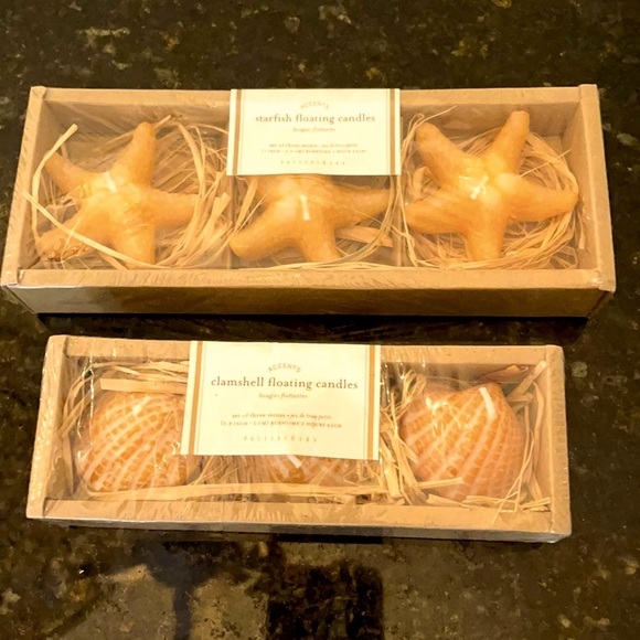 NEW 2 Pks of Pottery Barn Coastal Floating Candles